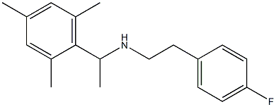 [2-(4-fluorophenyl)ethyl][1-(2,4,6-trimethylphenyl)ethyl]amine Structure