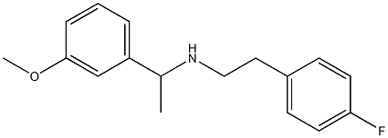 [2-(4-fluorophenyl)ethyl][1-(3-methoxyphenyl)ethyl]amine 结构式