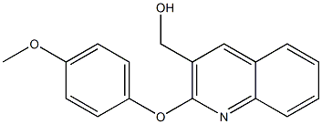 [2-(4-methoxyphenoxy)quinolin-3-yl]methanol Struktur