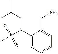 [2-(aminomethyl)phenyl]-N-(2-methylpropyl)methanesulfonamide Structure
