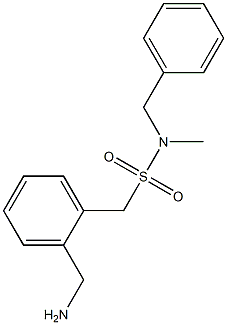 [2-(aminomethyl)phenyl]-N-benzyl-N-methylmethanesulfonamide Structure