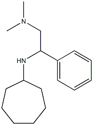 [2-(cycloheptylamino)-2-phenylethyl]dimethylamine Structure