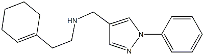 [2-(cyclohex-1-en-1-yl)ethyl][(1-phenyl-1H-pyrazol-4-yl)methyl]amine,,结构式