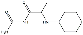 [2-(cyclohexylamino)propanoyl]urea Struktur
