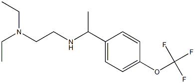 [2-(diethylamino)ethyl]({1-[4-(trifluoromethoxy)phenyl]ethyl})amine 化学構造式