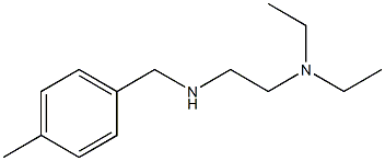 [2-(diethylamino)ethyl][(4-methylphenyl)methyl]amine,,结构式