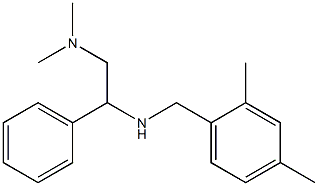 [2-(dimethylamino)-1-phenylethyl][(2,4-dimethylphenyl)methyl]amine Structure