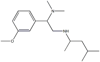 [2-(dimethylamino)-2-(3-methoxyphenyl)ethyl](4-methylpentan-2-yl)amine 化学構造式