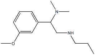 [2-(dimethylamino)-2-(3-methoxyphenyl)ethyl](propyl)amine Structure