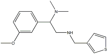 [2-(dimethylamino)-2-(3-methoxyphenyl)ethyl](thiophen-3-ylmethyl)amine 结构式