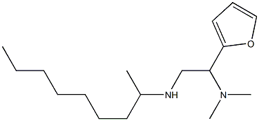 [2-(dimethylamino)-2-(furan-2-yl)ethyl](nonan-2-yl)amine Structure