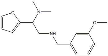 [2-(dimethylamino)-2-(furan-2-yl)ethyl][(3-methoxyphenyl)methyl]amine Struktur