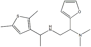 [2-(dimethylamino)-2-(furan-2-yl)ethyl][1-(2,5-dimethylthiophen-3-yl)ethyl]amine 化学構造式