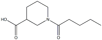 1-pentanoylpiperidine-3-carboxylic acid,,结构式