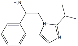 1-phenyl-2-[2-(propan-2-yl)-1H-imidazol-1-yl]ethan-1-amine,,结构式