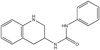1-phenyl-3-1,2,3,4-tetrahydroquinolin-3-ylurea Structure