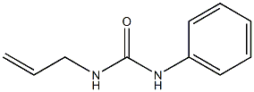 1-phenyl-3-prop-2-en-1-ylurea 化学構造式