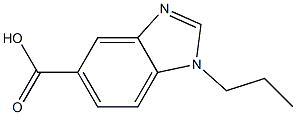 1-propyl-1H-1,3-benzodiazole-5-carboxylic acid Struktur
