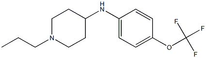 1-propyl-N-[4-(trifluoromethoxy)phenyl]piperidin-4-amine Structure