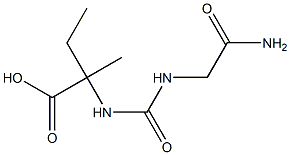  2-({[(2-amino-2-oxoethyl)amino]carbonyl}amino)-2-methylbutanoic acid