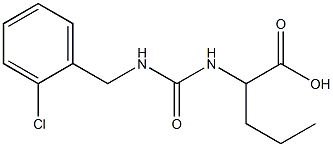 2-({[(2-chlorophenyl)methyl]carbamoyl}amino)pentanoic acid,,结构式