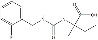  2-({[(2-fluorophenyl)methyl]carbamoyl}amino)-2-methylbutanoic acid