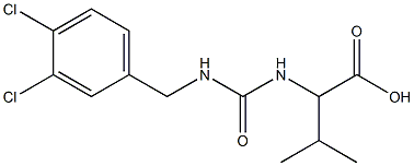 2-({[(3,4-dichlorophenyl)methyl]carbamoyl}amino)-3-methylbutanoic acid Structure