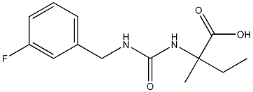 2-({[(3-fluorobenzyl)amino]carbonyl}amino)-2-methylbutanoic acid Struktur