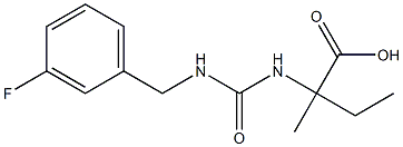 2-({[(3-fluorobenzyl)amino]carbonyl}amino)-2-methylbutanoic acid Structure