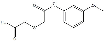 2-({[(3-methoxyphenyl)carbamoyl]methyl}sulfanyl)acetic acid|