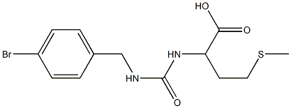 2-({[(4-bromophenyl)methyl]carbamoyl}amino)-4-(methylsulfanyl)butanoic acid Structure