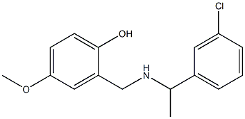  2-({[1-(3-chlorophenyl)ethyl]amino}methyl)-4-methoxyphenol