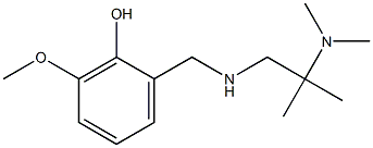 2-({[2-(dimethylamino)-2-methylpropyl]amino}methyl)-6-methoxyphenol 结构式