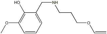 2-({[3-(ethenyloxy)propyl]amino}methyl)-6-methoxyphenol 结构式