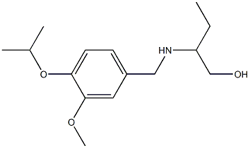 2-({[3-methoxy-4-(propan-2-yloxy)phenyl]methyl}amino)butan-1-ol Struktur