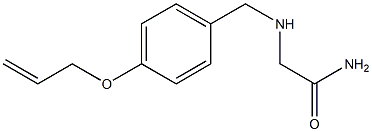 2-({[4-(prop-2-en-1-yloxy)phenyl]methyl}amino)acetamide 化学構造式