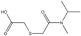 2-({[methyl(propan-2-yl)carbamoyl]methyl}sulfanyl)acetic acid 化学構造式