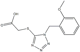 2-({1-[(2-methoxyphenyl)methyl]-1H-1,2,3,4-tetrazol-5-yl}sulfanyl)acetic acid