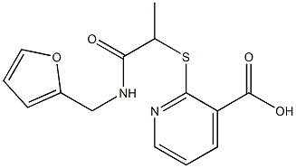 2-({1-[(furan-2-ylmethyl)carbamoyl]ethyl}sulfanyl)pyridine-3-carboxylic acid