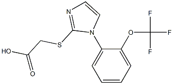 2-({1-[2-(trifluoromethoxy)phenyl]-1H-imidazol-2-yl}sulfanyl)acetic acid