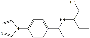 2-({1-[4-(1H-imidazol-1-yl)phenyl]ethyl}amino)butan-1-ol Structure