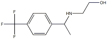 2-({1-[4-(trifluoromethyl)phenyl]ethyl}amino)ethan-1-ol 结构式