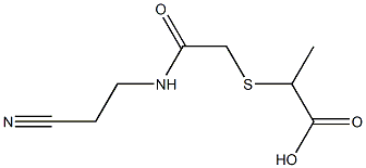 2-({2-[(2-cyanoethyl)amino]-2-oxoethyl}thio)propanoic acid