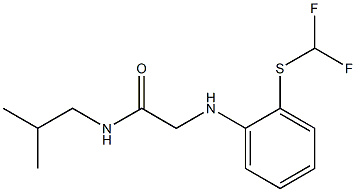 2-({2-[(difluoromethyl)sulfanyl]phenyl}amino)-N-(2-methylpropyl)acetamide