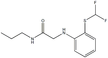  2-({2-[(difluoromethyl)sulfanyl]phenyl}amino)-N-propylacetamide