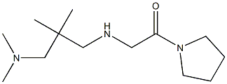 2-({2-[(dimethylamino)methyl]-2-methylpropyl}amino)-1-(pyrrolidin-1-yl)ethan-1-one,,结构式