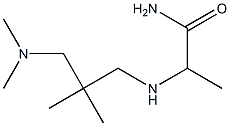 2-({2-[(dimethylamino)methyl]-2-methylpropyl}amino)propanamide 结构式