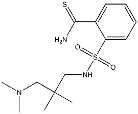 2-({2-[(dimethylamino)methyl]-2-methylpropyl}sulfamoyl)benzene-1-carbothioamide 结构式