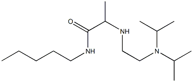 2-({2-[bis(propan-2-yl)amino]ethyl}amino)-N-pentylpropanamide