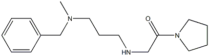 2-({3-[benzyl(methyl)amino]propyl}amino)-1-(pyrrolidin-1-yl)ethan-1-one Structure